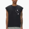 Camiseta sin mangas con monograma de estrellas