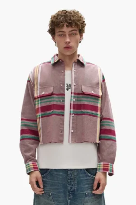 Camisa a cuadros descolorida