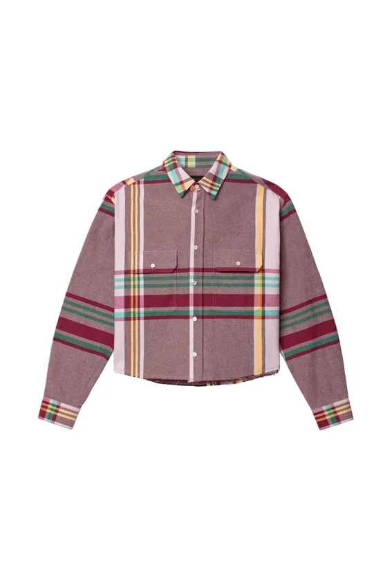 Camisa a cuadros descolorida