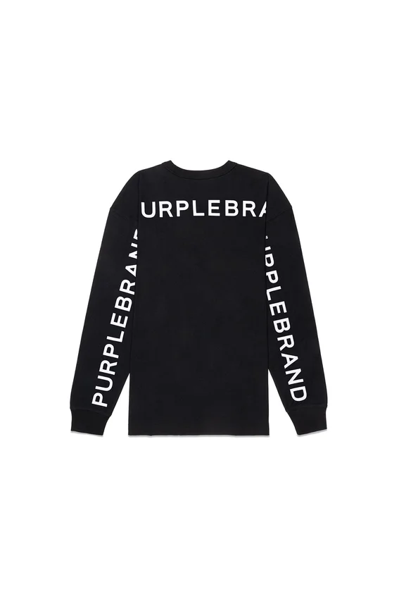 Camiseña de manga larga con logotipo repetido
