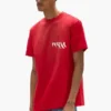 Camiseta con logotipo pintado