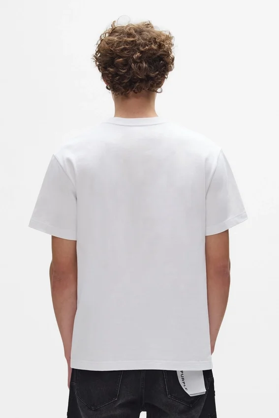 Camiseta con monograma de cuentas