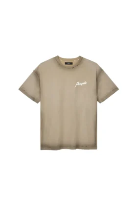 Camiseta con texto «Working Script»