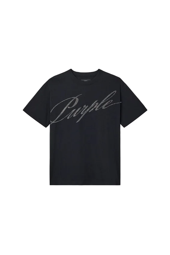Camiseta Crystal Slanted Script