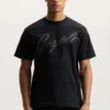 Camiseta Crystal Slanted Script