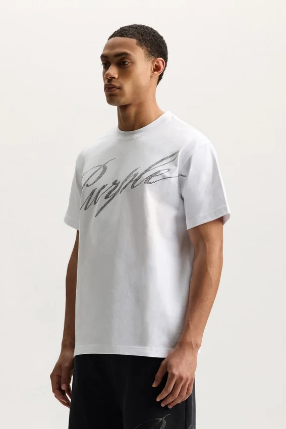 Camiseta Crystal Slanted Script