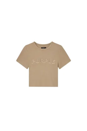 Camiseta de bebé de canalé con aplique del logotipo