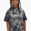 Camiseta infantil con tres logotipos y efecto tie-dye