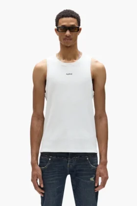 Camiseta sin mangas acanalada