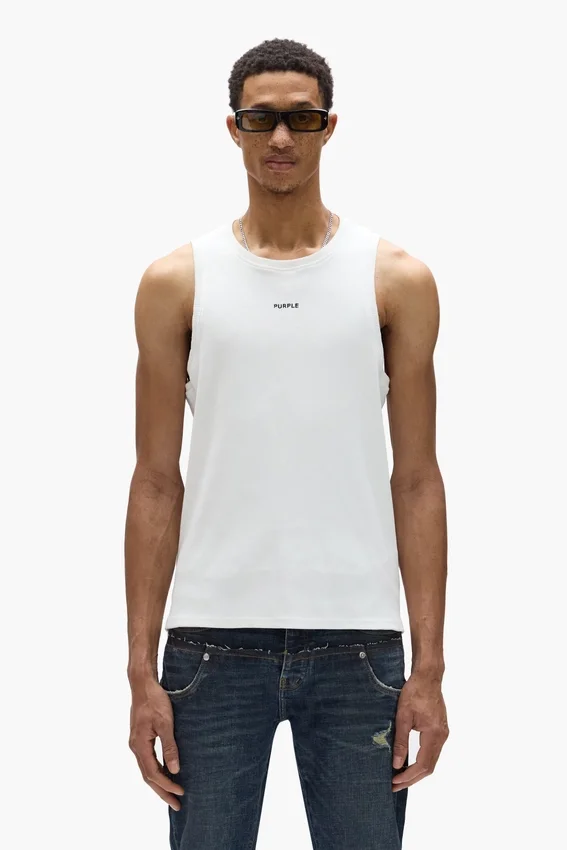 Camiseta sin mangas acanalada