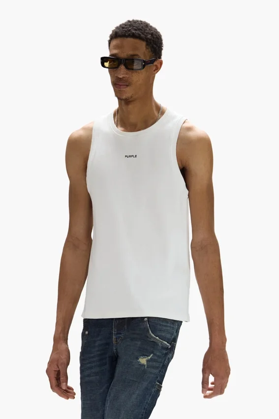 Camiseta sin mangas acanalada