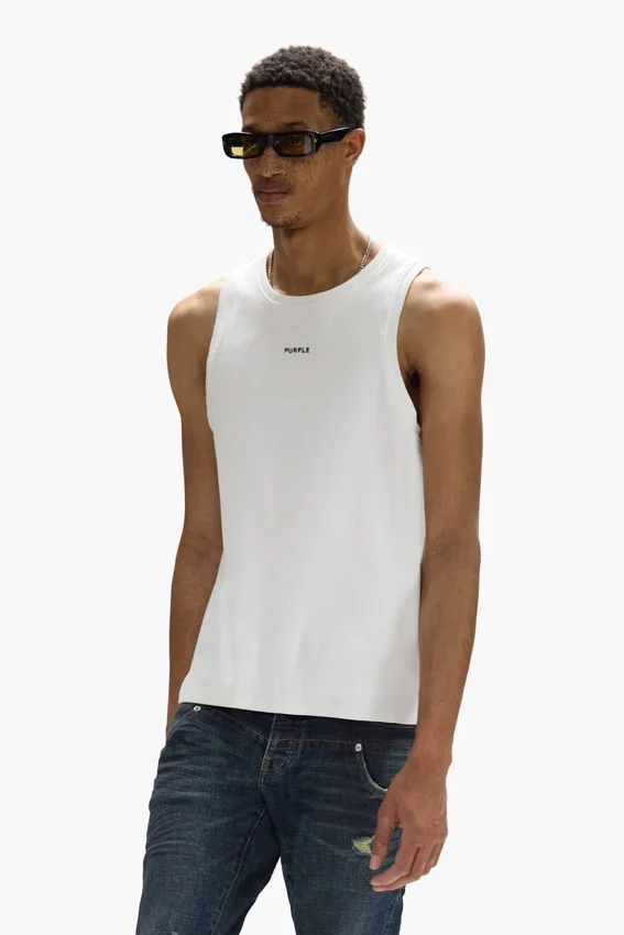 Camiseta sin mangas acanalada