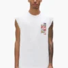 Camiseta sin mangas con calcomanías