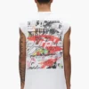 Camiseta sin mangas con calcomanías