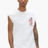 Camiseta sin mangas con calcomanías