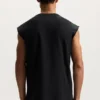 Camiseta sin mangas con cristales desgastados