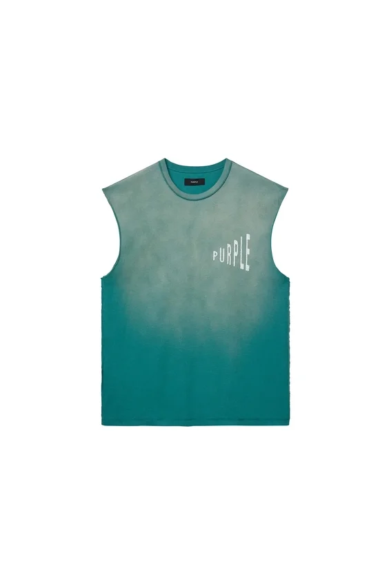 Camiseta sin mangas con efecto desvanecido
