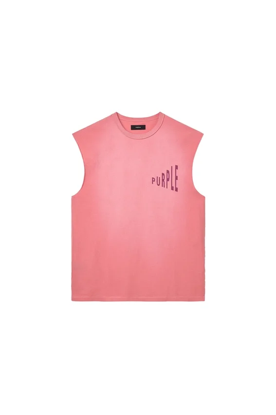 Camiseta sin mangas con efecto desvanecido
