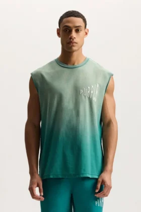 Camiseta sin mangas con efecto desvanecido