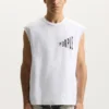 Camiseta sin mangas con efecto desvanecido
