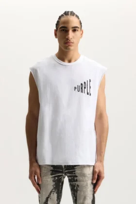 Camiseta sin mangas con efecto desvanecido