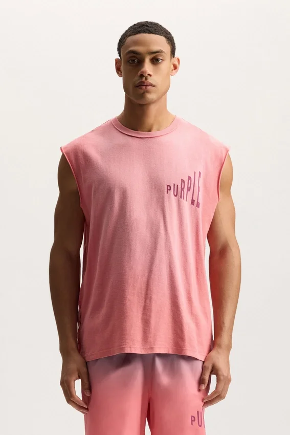 Camiseta sin mangas con efecto desvanecido