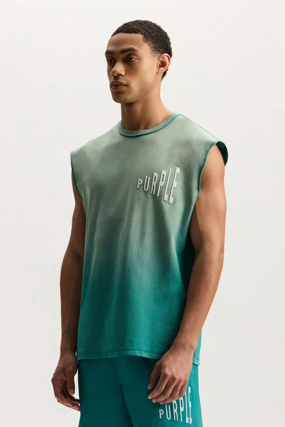 Camiseta sin mangas con efecto desvanecido