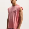 Camiseta sin mangas con efecto desvanecido