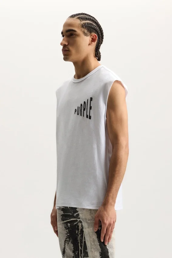 Camiseta sin mangas con efecto desvanecido