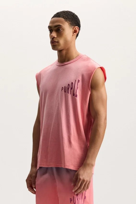Camiseta sin mangas con efecto desvanecido