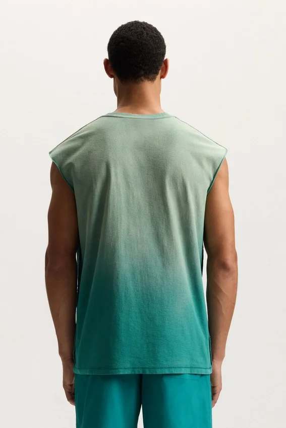 Camiseta sin mangas con efecto desvanecido