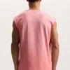 Camiseta sin mangas con efecto desvanecido