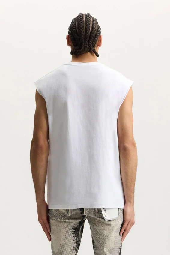 Camiseta sin mangas con efecto desvanecido