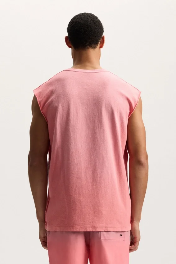 Camiseta sin mangas con efecto desvanecido