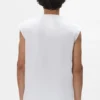 Camiseta sin mangas con letras de lentejuelas