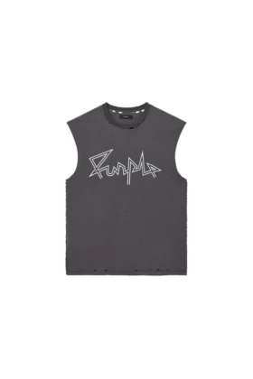Camiseta sin mangas con letrero «Voltage»