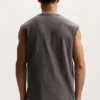 Camiseta sin mangas con letrero «Voltage»