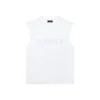 Camiseta sin mangas con logotipo con cuentas