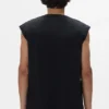 Camiseta sin mangas con logotipo de cristales