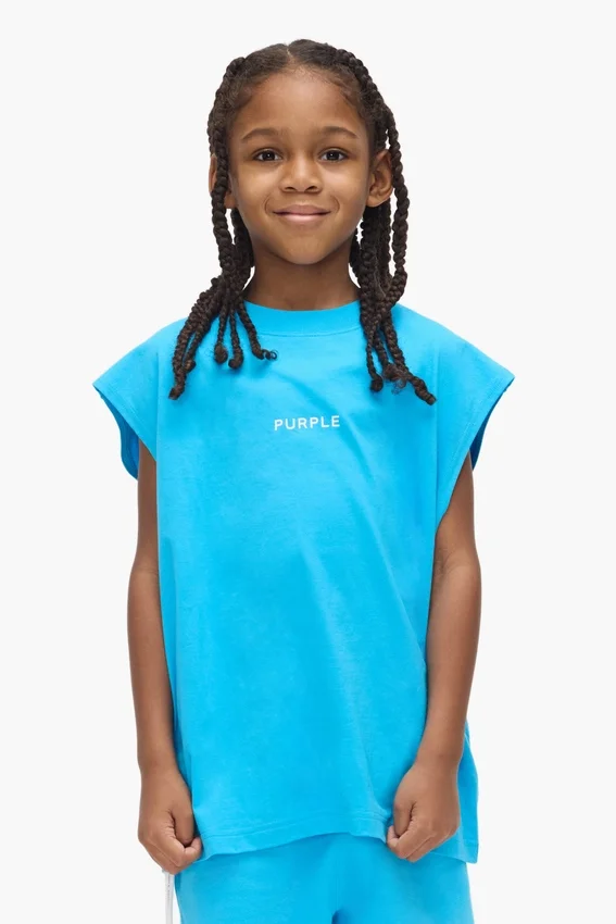 Camiseta sin mangas con logotipo para niños