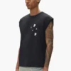 Camiseta sin mangas con monograma de estrellas
