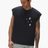 Camiseta sin mangas con monograma de estrellas