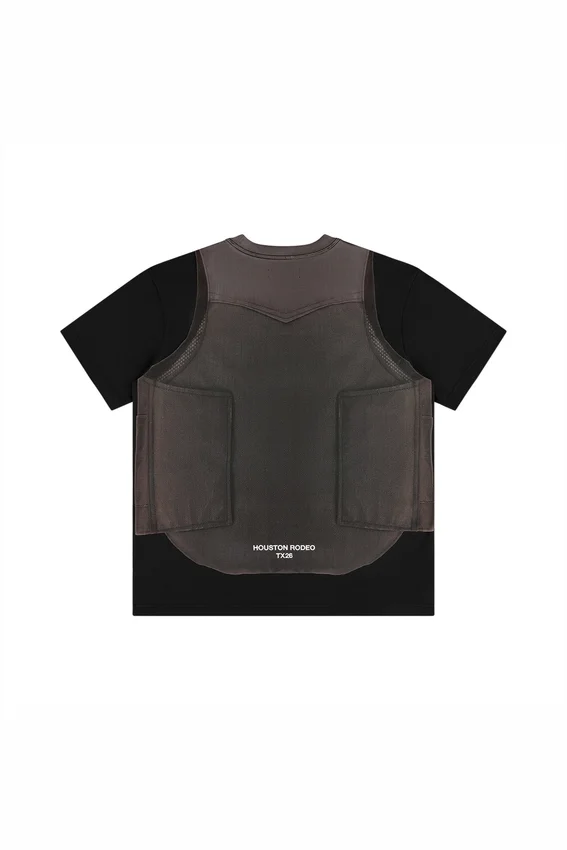 Camiseta tipo chaleco de equitación