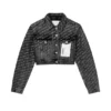 Chaqueta con logotipo brillante
