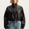 Chaqueta de charol