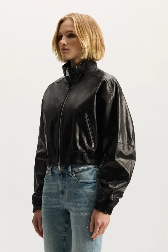 Chaqueta de charol