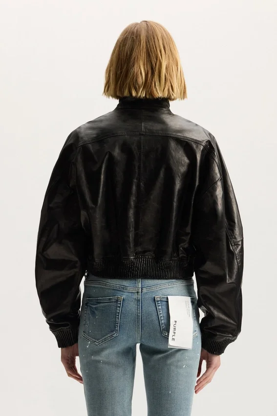 Chaqueta de charol