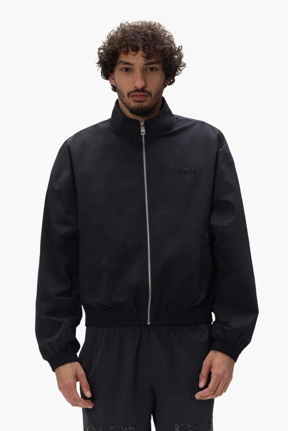 Chaqueta deportiva con logotipo de cristales