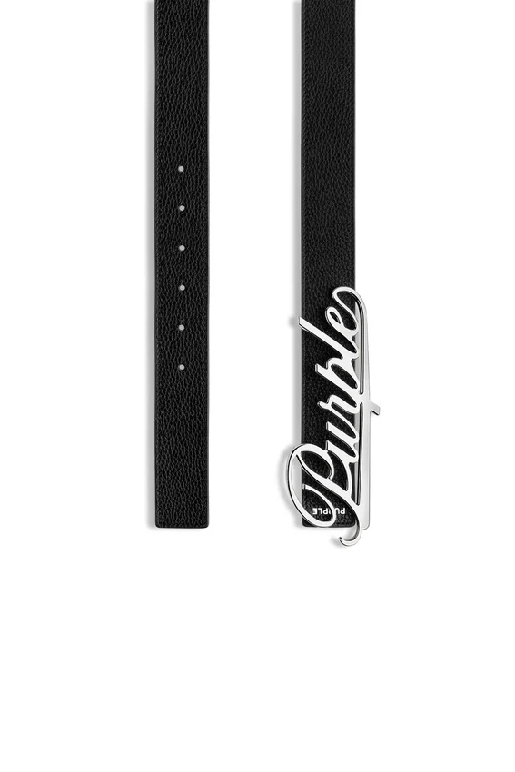 Cinturón reversible con letras