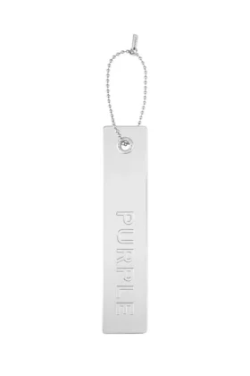 Etiqueta colgante de metal - Plata
